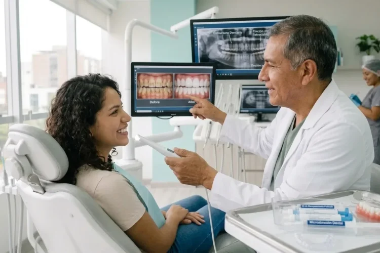 manchas en los dientes tratar con dentistas en lima